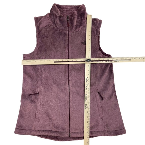 The North Face Vest Women's Large Purple Osito Full Zip Soft Fleece Sleeveless - Picture 8 of 10